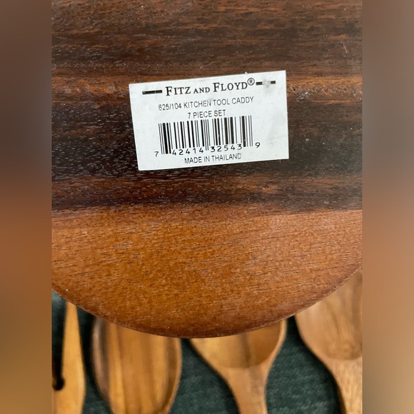 FITZ AND FLOYD® Kitchen Tool Caddy, 7 Piece NWOT - Picture 4 of 4